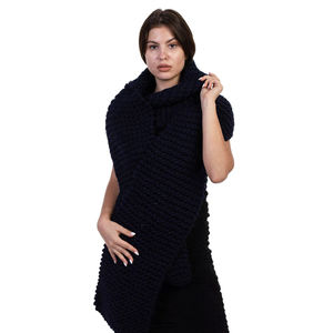 Wool And The Gang Scarf Women size 26X328 Midnight Blue
